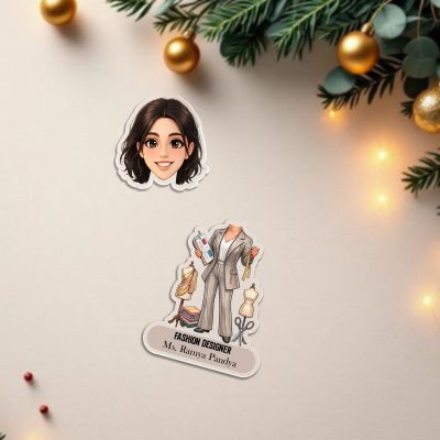 Personalized Fashion Designer Bobblehead Caricature Home & Office Décor for Stylists & Tailors | Fashion Designer Gift for Wife, Sister, Daughter & Friends  Battery Powered Moving Head